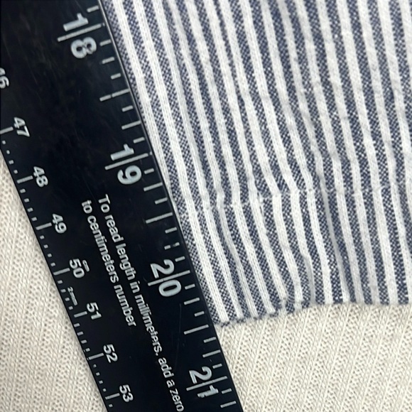 Christopher & Banks Linen Blend Pull On Size Medium Cropped Wide Leg Pants - Picture 10 of 10